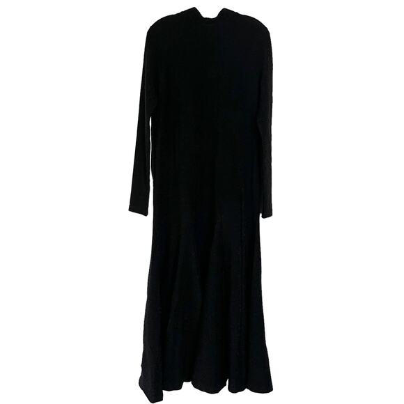 Ganni  Metallic Lurex  Print Long Sleeve High Neck Long Maxi Dress M - Picture 1 of 10